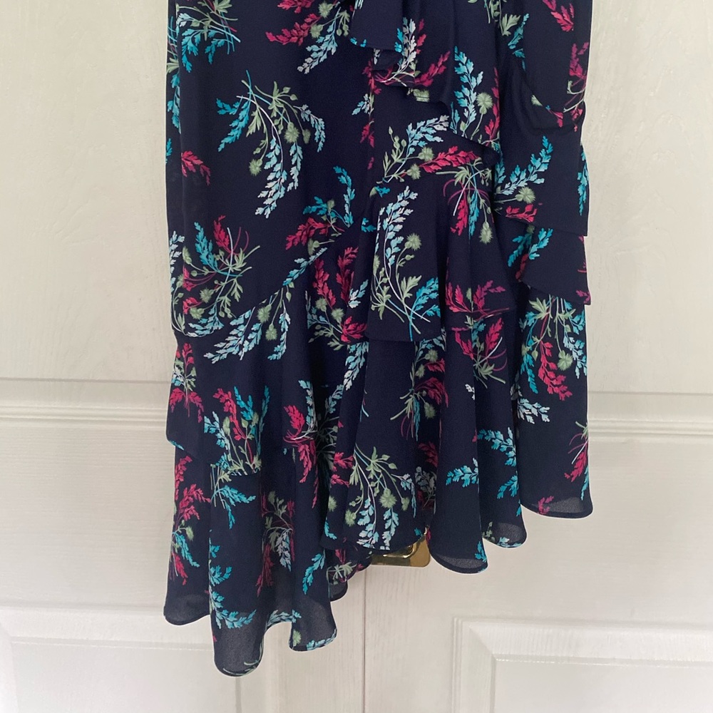 {Likely} Ophelia Floral Asymmetrical Ruffle Dress in Blue - Women's 00 - NWT - Picture 7 of 11
